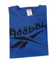 REEBOK FK6035 GS BRANDED CREW TEE BLUE