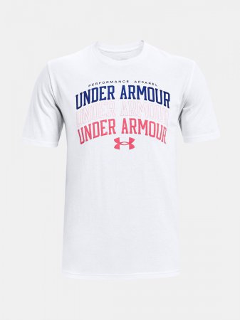 UNDER ARMOUR UA MULTI COLOR COLLEGIATE SS-WHT 1361671-100